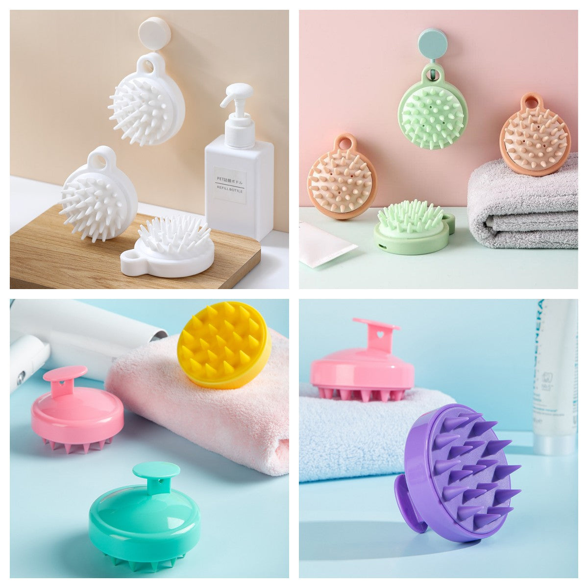 Silicone Scalp Massage Brush - Enhance Hair Health