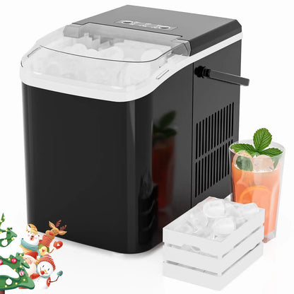Countertop Ice Maker - Fast, Self-Cleaning, 2 Bullet Sizes